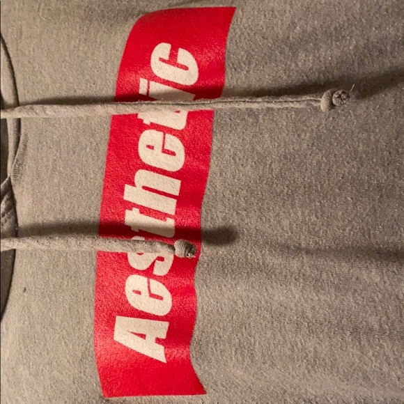 long sleeve gray hoodie - Picture 2 of 3